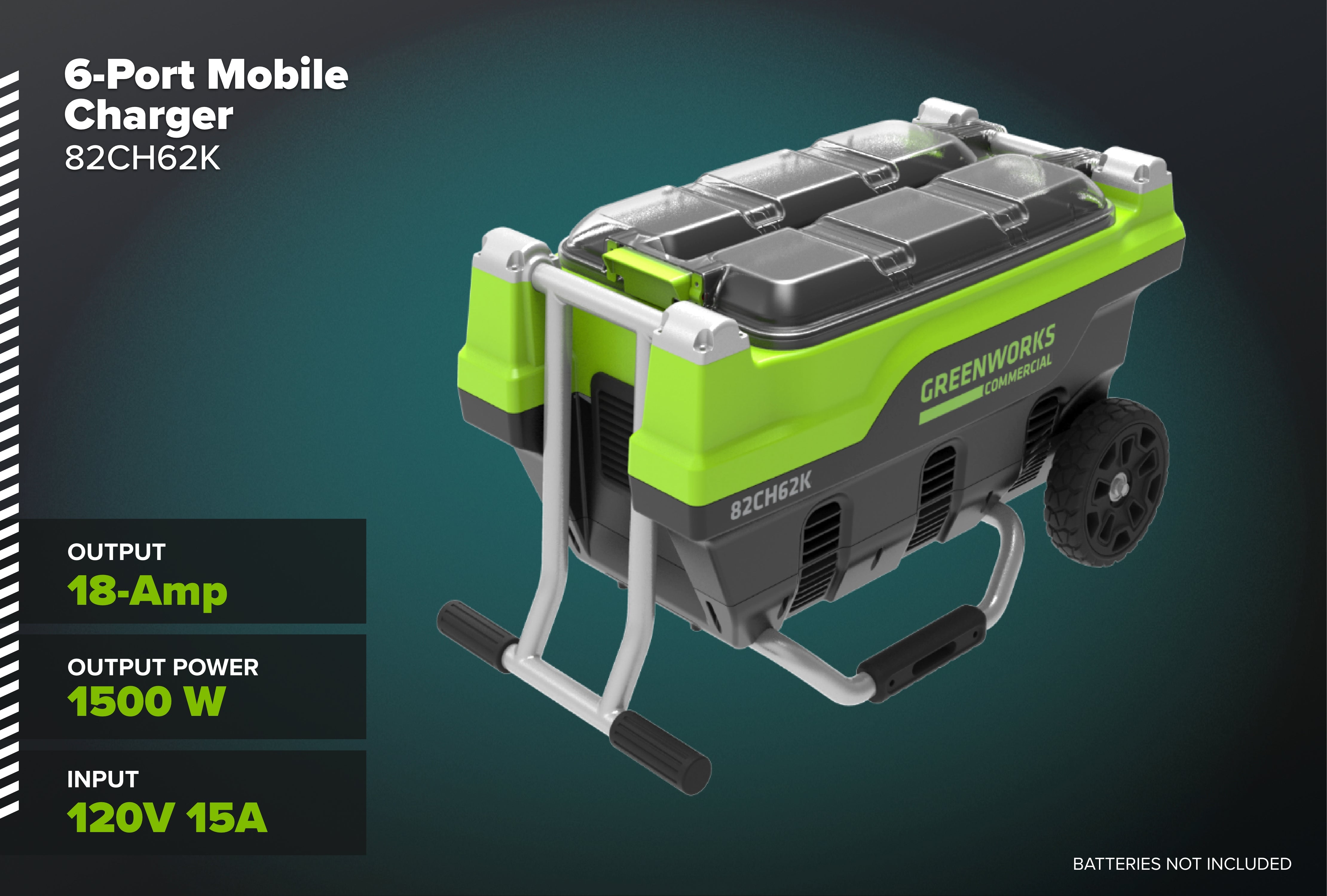 82V Six Port Charger Tool-Only | 82CH62K | Greenworks Commercial