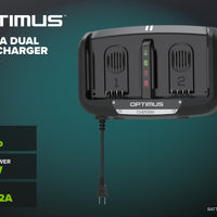 OptimusCORE 82V Fast 16A Dual Port Charger | CHD1300