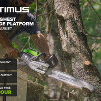 82V OPTIMUS 3.0 kW 20" Chainsaw Kit with CORE400 Battery & DP Charger | OCS500-C4DP-20