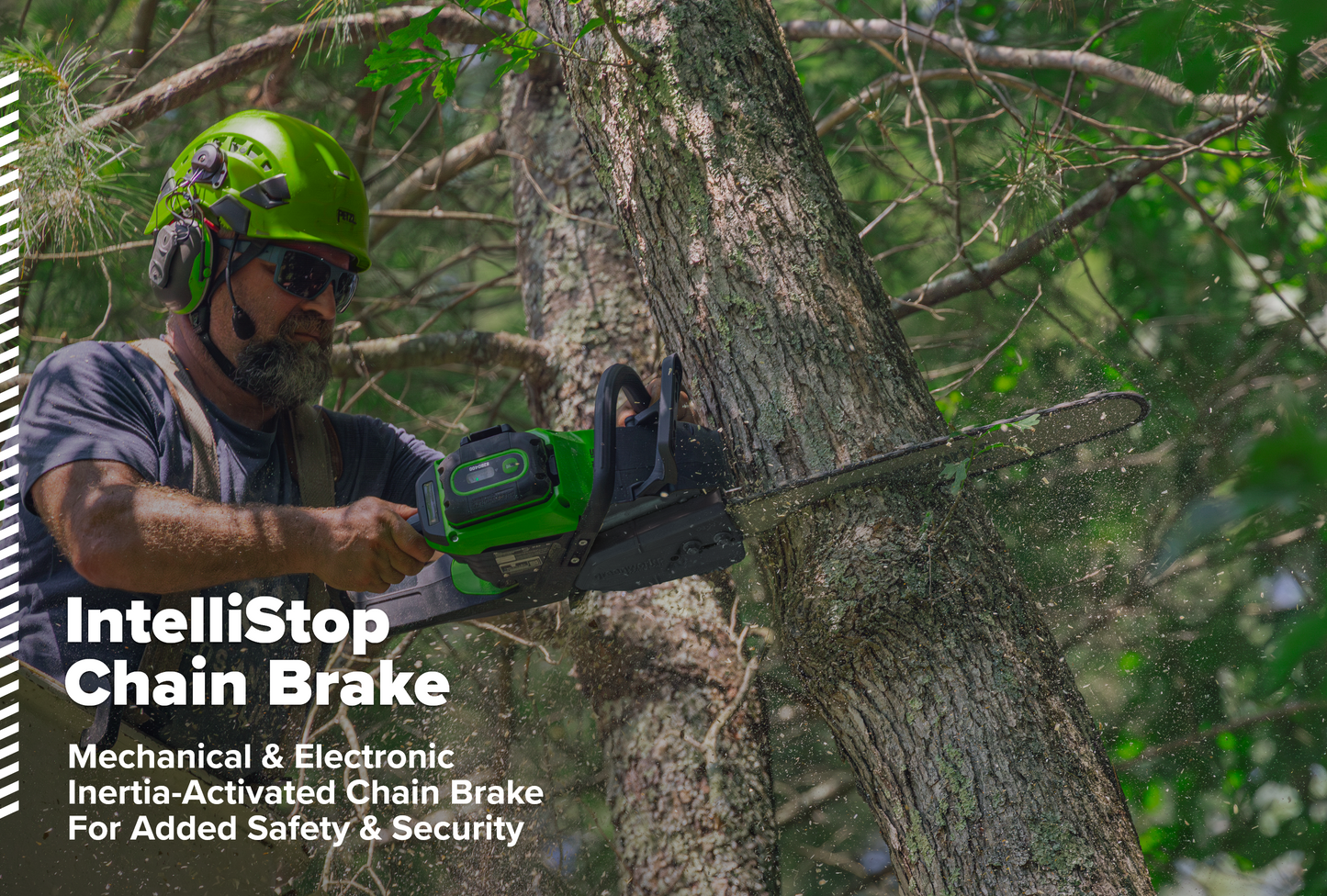 82V OPTIMUS 3.0 kW Chainsaw Powerhead with CORE400 Battery & DP Charger | OCS500-C4DP