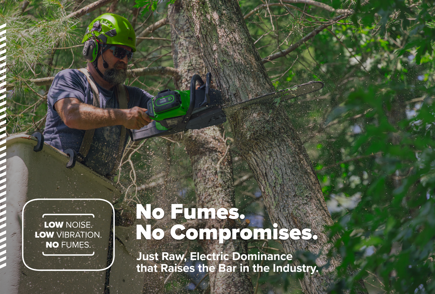 82V OPTIMUS 3.0 kW 18" Chainsaw Kit with CORE400 Battery & DP Charger | OCS500-C4DP-18