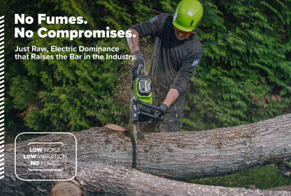 OPTIMUS 82V 3.6kw  Chainsaw Kit with CORE400 Battery & DP Charger | OCS600-C4DP