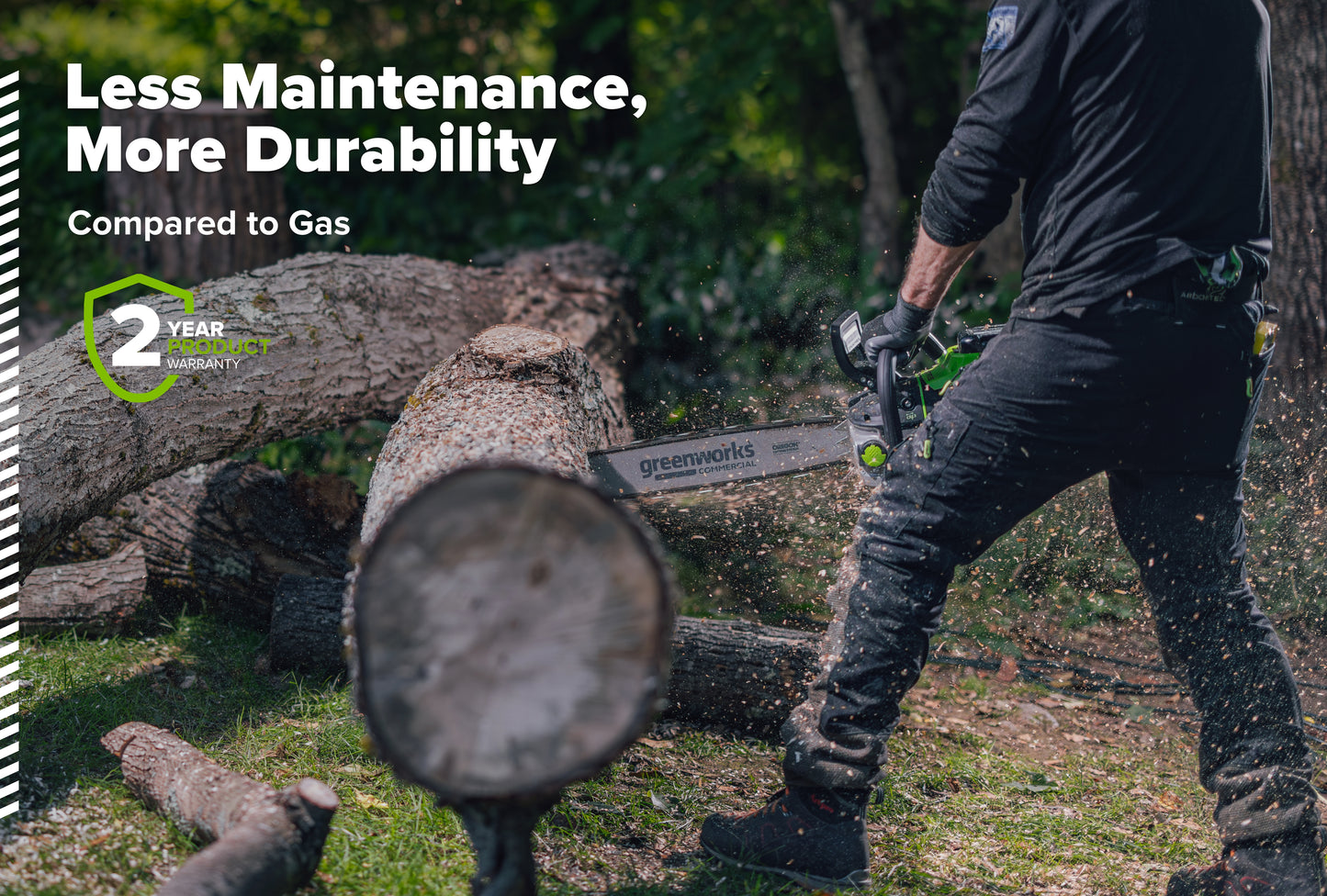 OPTIMUS 82V 3.6kw 20" Chainsaw Kit with CORE400 Battery & DP Charger | OCS600-C4DP-20