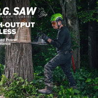 OPTIMUS 82V 5.0kw 28" HOG Chainsaw Kit with CORE530 Battery & DP Charger | OCS800-C5DP-28