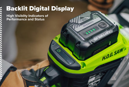 OPTIMUS 82V 5.0kw 20" HOG Chainsaw Kit with CORE530 Battery & DP Charger | OCS800-C5DP-20