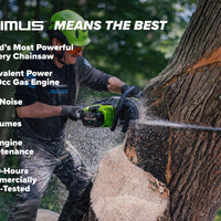 OPTIMUS 82V 5.0kw 24" HOG Chainsaw Kit with CORE530 Battery & DP Charger | OCS800-C5DP-24