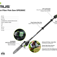 Optimus 82v Fixed Shaft Polesaw | OPS300
