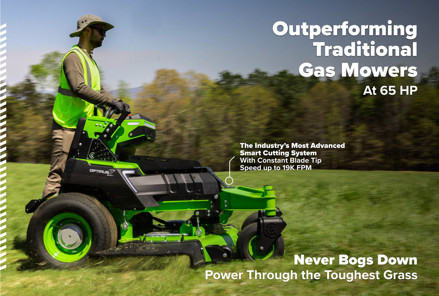 OptimusZ Series 9 60" Stand-on ZTR - 24 kWh | OS960