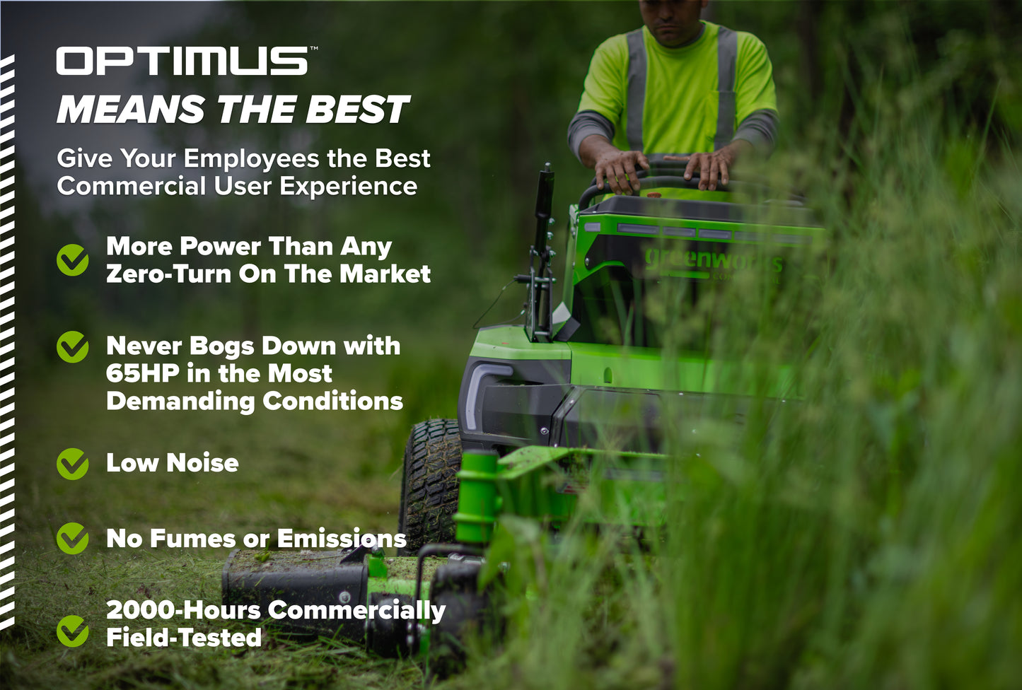 OptimusZ Series 9 48" Stand-on ZTR - 24 kWh | OS948