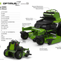 OptimusZ Series 9 48" Stand-on ZTR - 24 kWh | OS948