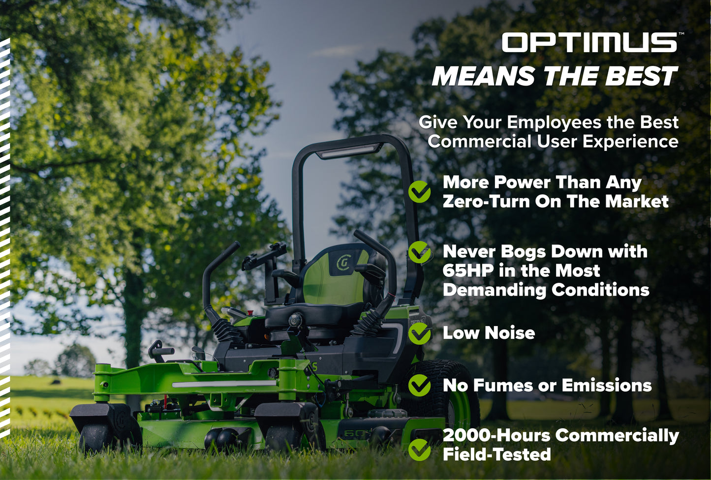 OptimusZ Series 9 60" Ride-on ZTR - 24 kWh | OZ960