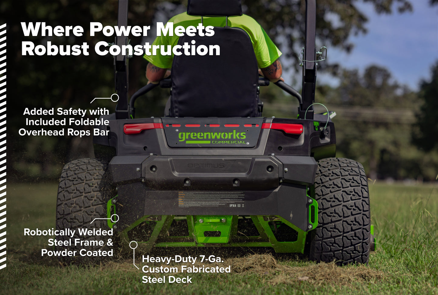 OptimusZ Series 9 72" (Rear Discharge) Ride-on ZTR - 36 kWh | OZ972R