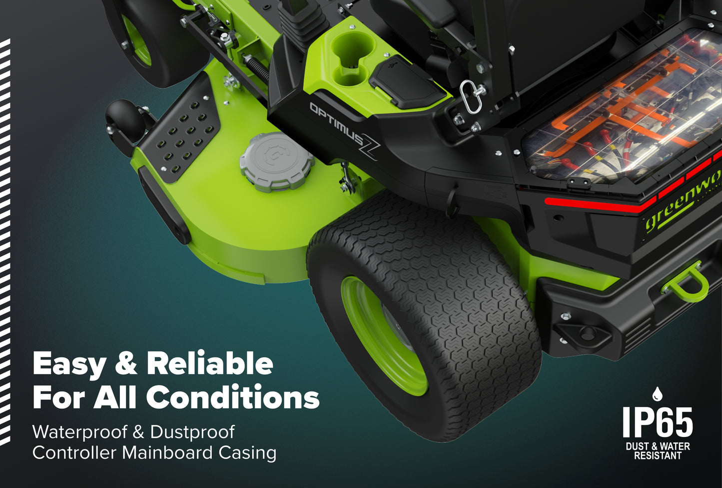 OptimusZ Series 9 72" (Rear Discharge) Ride-on ZTR - 36 kWh | OZ972R