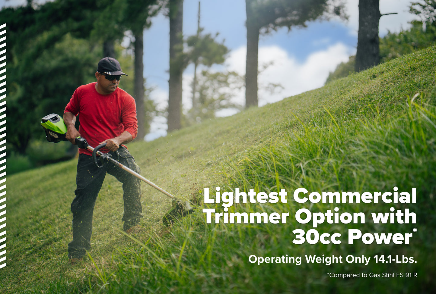 Optimus 82V Top mounted 1.3kW String Trimmer Kit  | ST131C2