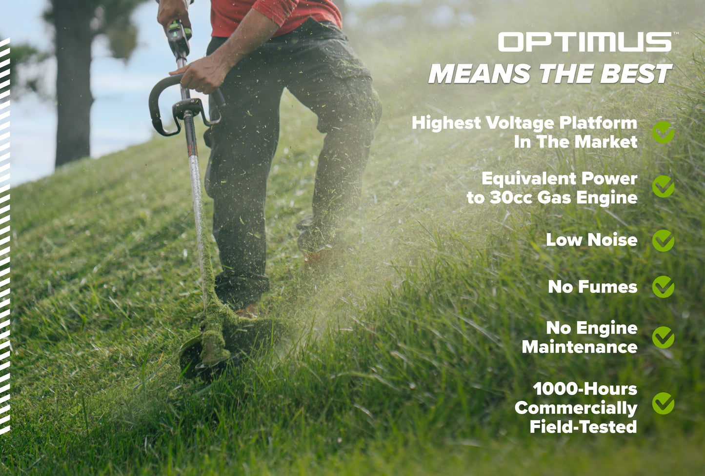 Optimus 82V Top mounted 1.3kW String Trimmer Kit  | ST131C2