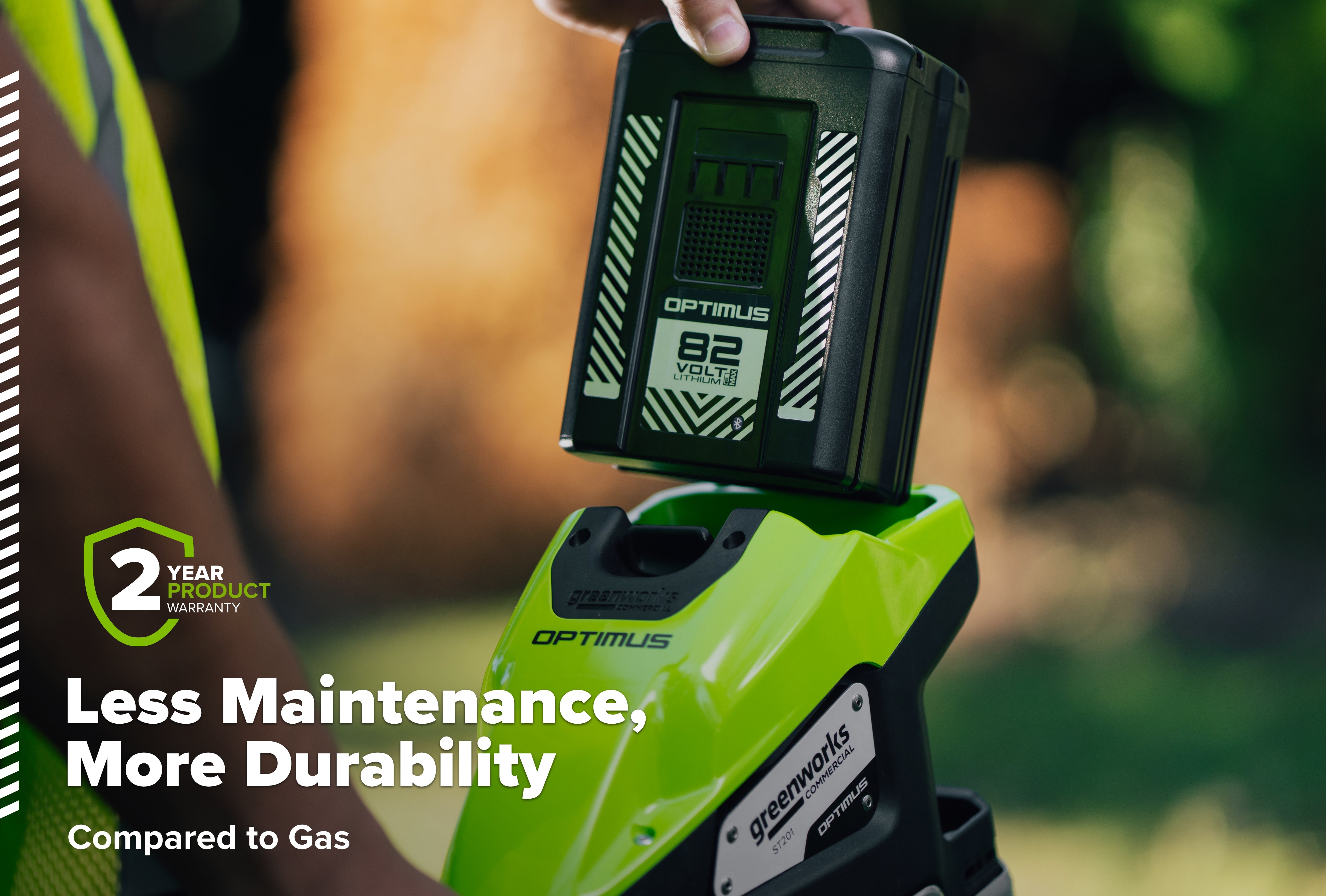 82V 2.0 kW String Trimmer | ST201 | Greenworks Commercial