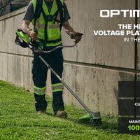 Optimus 82V 2.0 kW Bike Handle String Trimmer Kit | TB201-C4DP