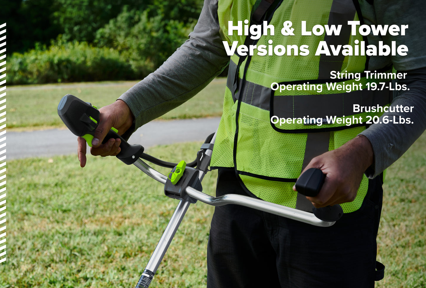 Optimus 82V 2.0 kW Bike Handle String Trimmer Kit | TB201-C4DP