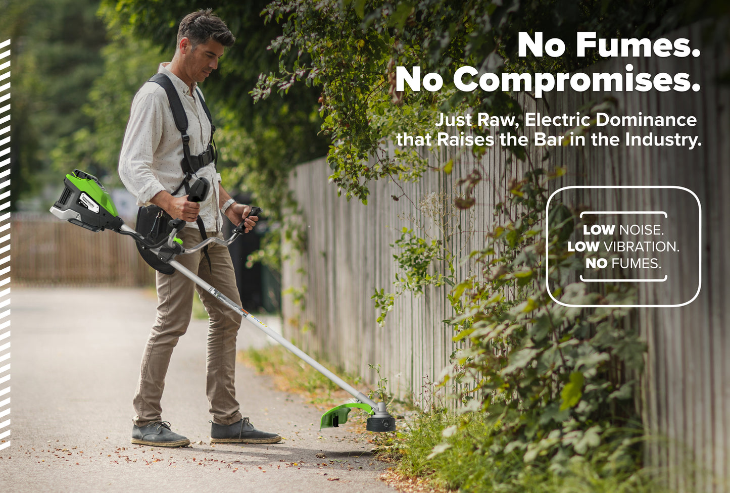 Optimus 82V 2.0 kW Bike Handle String Trimmer Kit | TB201-C4DP