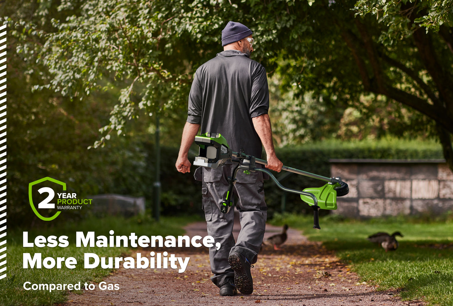 Optimus 82V 2.0 kW Bike Handle String Trimmer Kit | TB201-C4DP