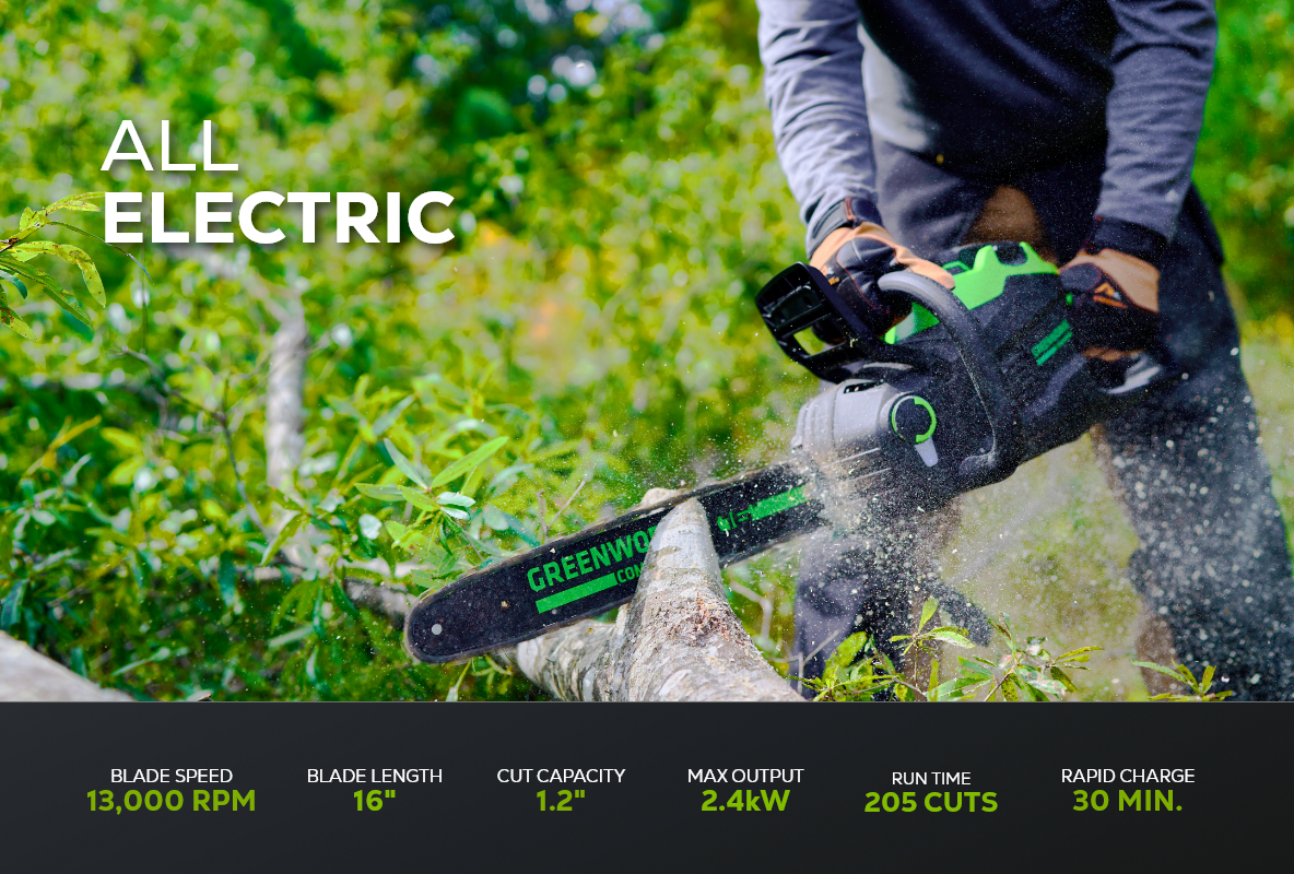 82V 16" 2.4kW Chainsaw Tool-Only | 82CS24