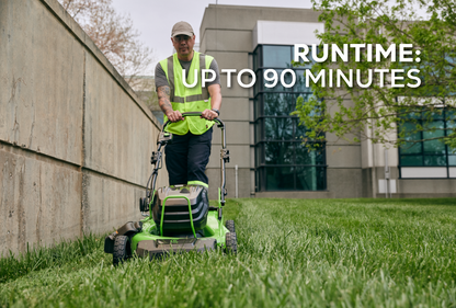 82V 21" Brushless Self-Propelled Mower with 8Ah Battery and Dual Port Charger