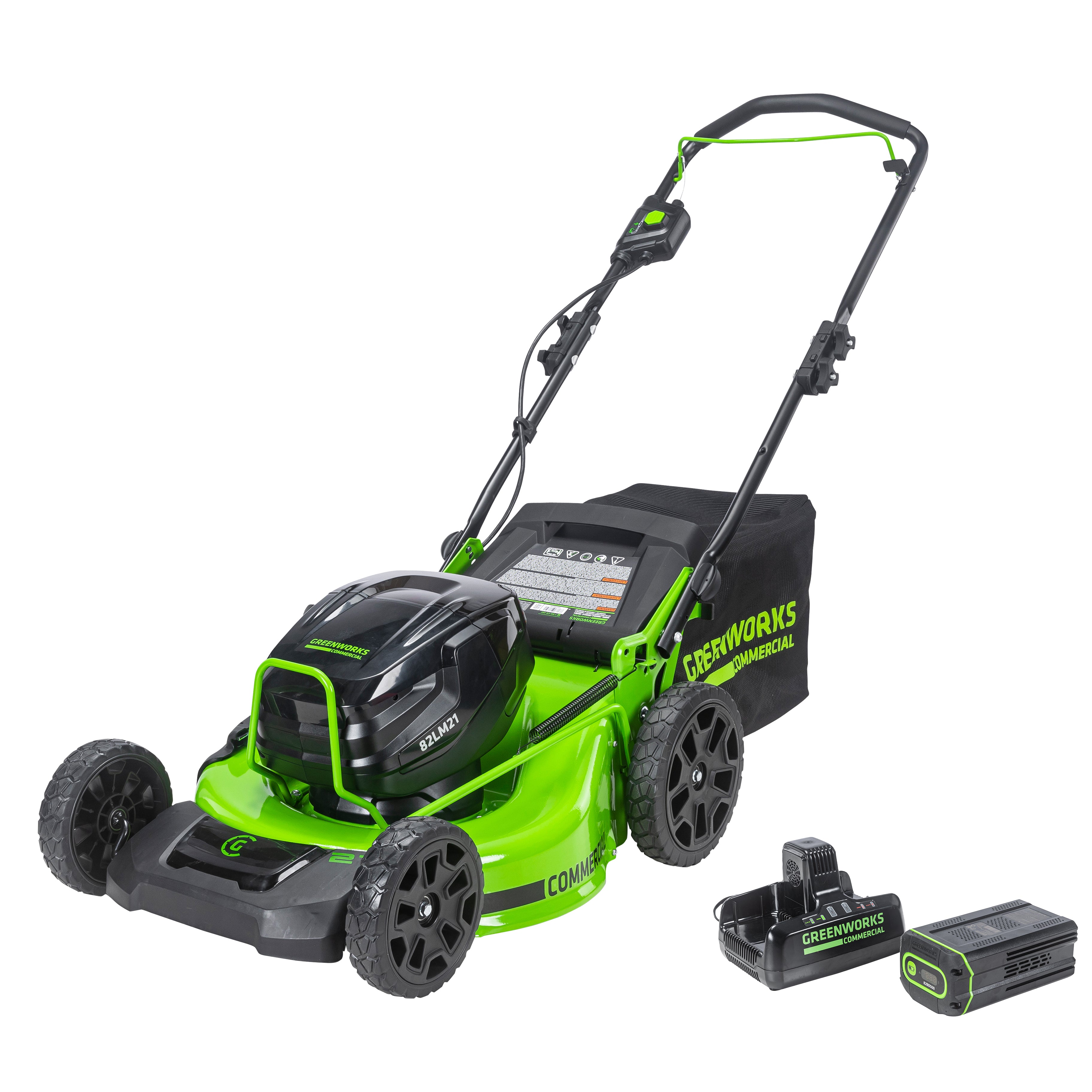 82V 21 IN Brushless Push Mower | 82LM21-5DP | Greenworks Commercial
