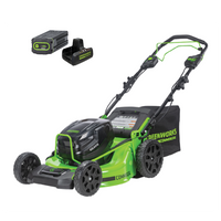 82V 21" Brushless Push Mower with 5Ah Battery and Dual Port Charger | 82LM21-5DP
