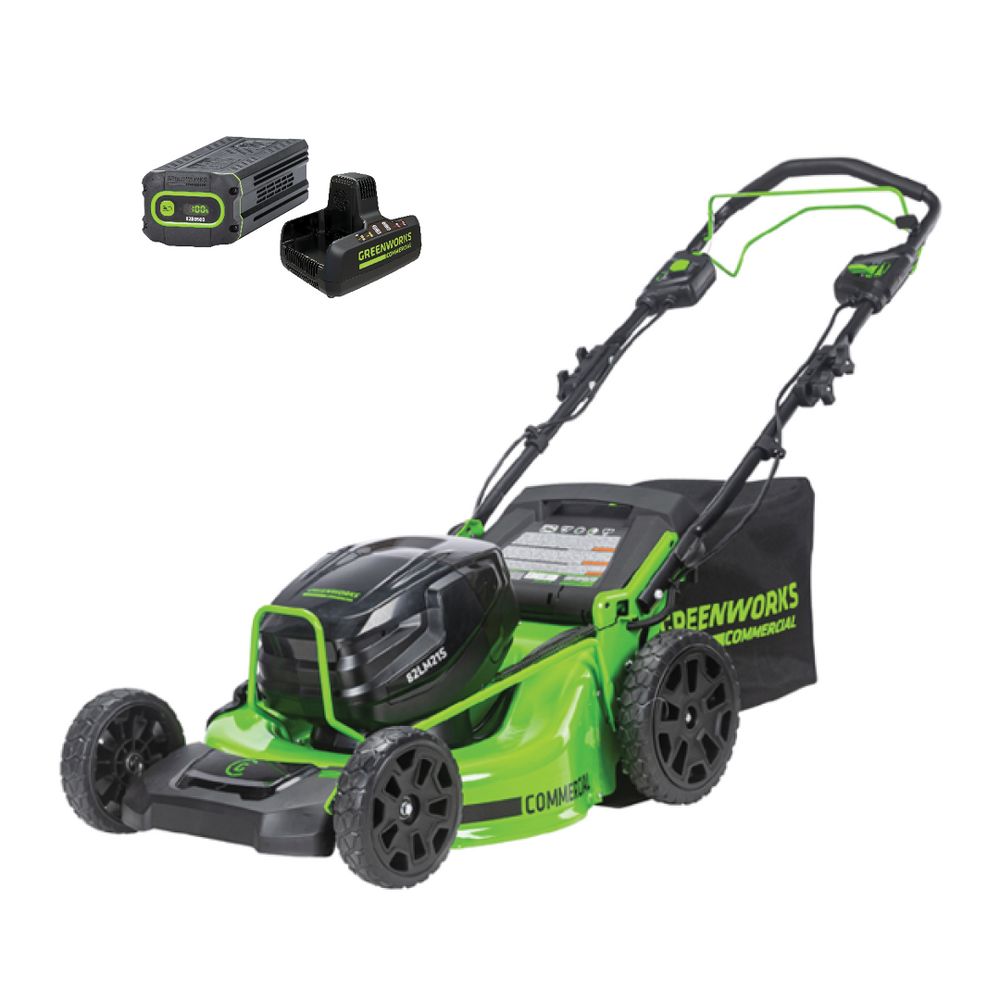 82V 21" Brushless Push Mower with 5Ah Battery and Dual Port Charger | 82LM21-5DP