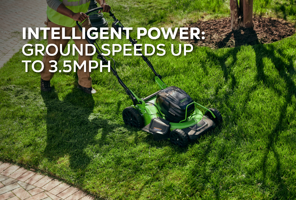 82V 21" Brushless Push Mower with 5Ah Battery and Dual Port Charger