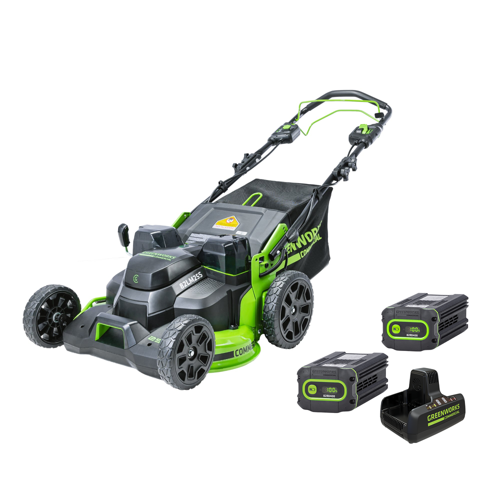 GW82V 25‘’ Prosumer SP MOWER with (2) 4Ah Batteries & 8A DP Charger | 82LM25S1