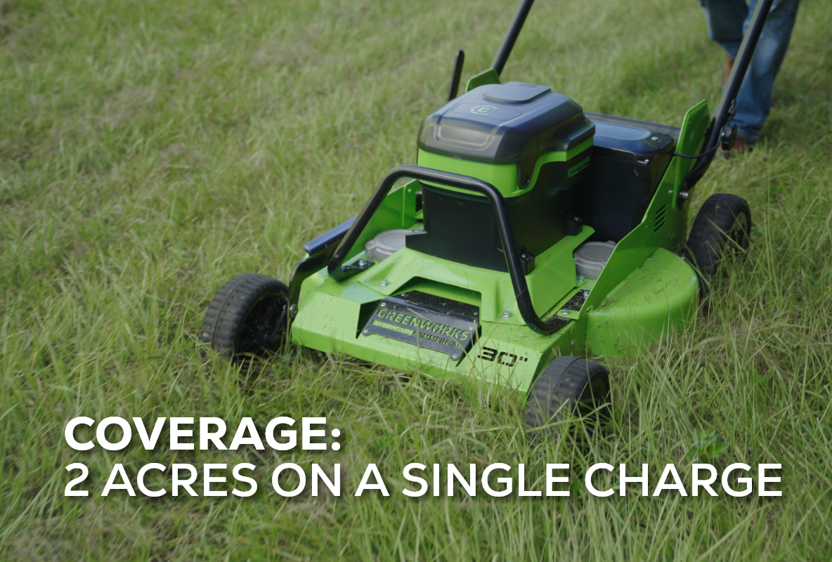 82V 30” Self-Propelled Lawn Mower with (3) 8Ah Batteries and Dual Port Charger (82LM30S-83DP)