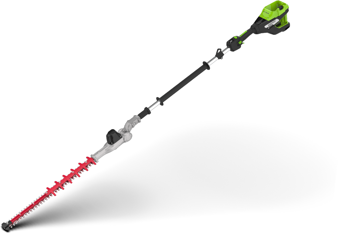 Optimus 82V Articulating Mid Pole Hedge Trimmer with (1) Core300 and Dual Port Charger | PH482A-C3DP