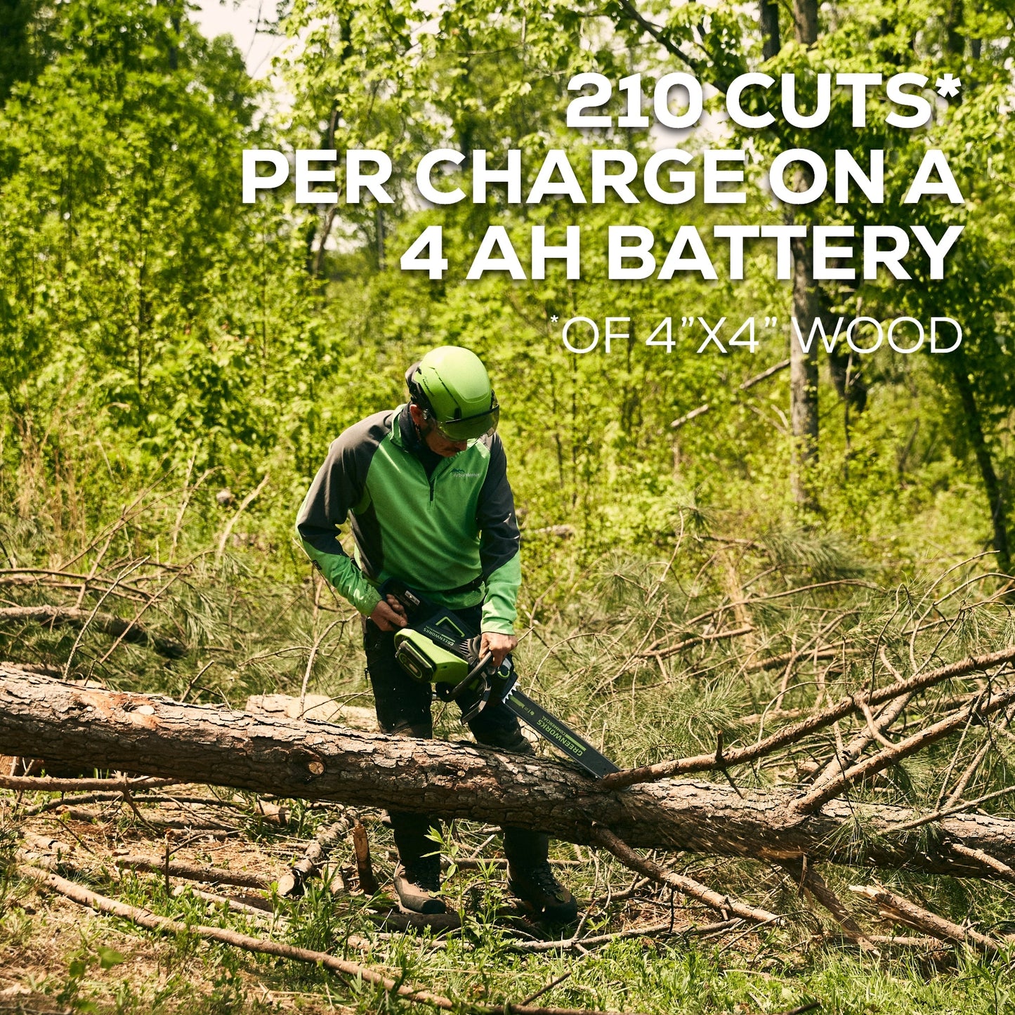 82V 18" 2.7kW Chainsaw with 4Ah Battery and Dual Port Charger | 82CS271