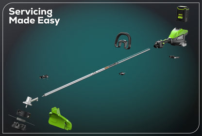 Optimus 82V 1.6 kW String Trimmer With (1) 4 Ah Battery and Dual Port Charger | ST161-4DP