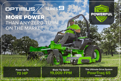 OptimusZ Series 9 72" (Rear Discharge) Ride-on ZTR - 36 kWh | OZ972R