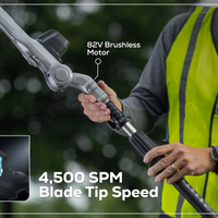 Optimus 82V Telescoping Hedge Trimmer with (1) 2.5 Ah Battery and Dual-Port Charger | PH662T-25DP