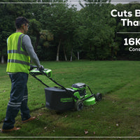 OPTIMUS 82V 30” Self-Propelled Lawn Mower with (3) 8Ah Batteries and Dual Port Charger | 82LM30S-83DP