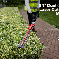 Optimus 82V Short Pole Fixed Hedge Trimmer with (1) 2.5 Ah Battery and Dual-Port Charger | PH302F-25DP