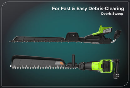 Optimus 82V 30" Single Sided Hedge Trimmer with (1) Core300 and Dual Port Charger | HT301S-C3DP