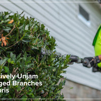 Optimus 82V Articulating Mid Pole Hedge Trimmer with (1) Core300 and Dual Port Charger | PH482A-C3DP