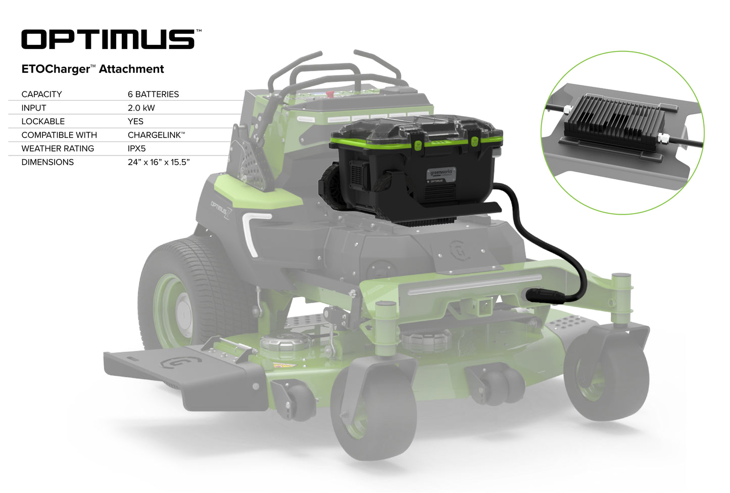 Optimus ETO Charging Plate and Caddy (DCDC + Plate + Caddie) | CE82HBC1