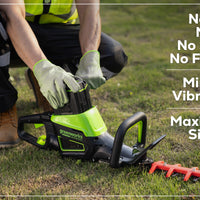 Optimus 82V 24" Hedge Trimmer with (1) 2.5Ah Battery and Dual-Port Charger | HT241-25DP