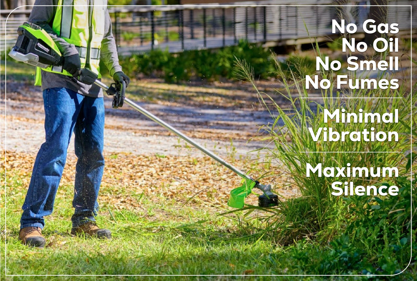 Optimus 82V 1.6 kW String Trimmer With (1) 4 Ah Battery and Dual Port Charger | ST161-4DP