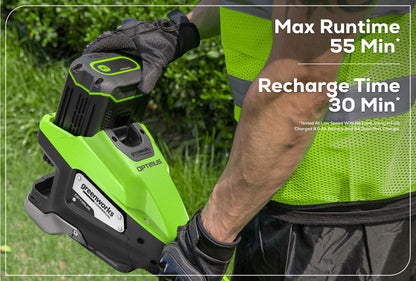 Optimus 82V 1.6 kW String Trimmer With (1) 4 Ah Battery and Dual Port Charger | ST161-4DP