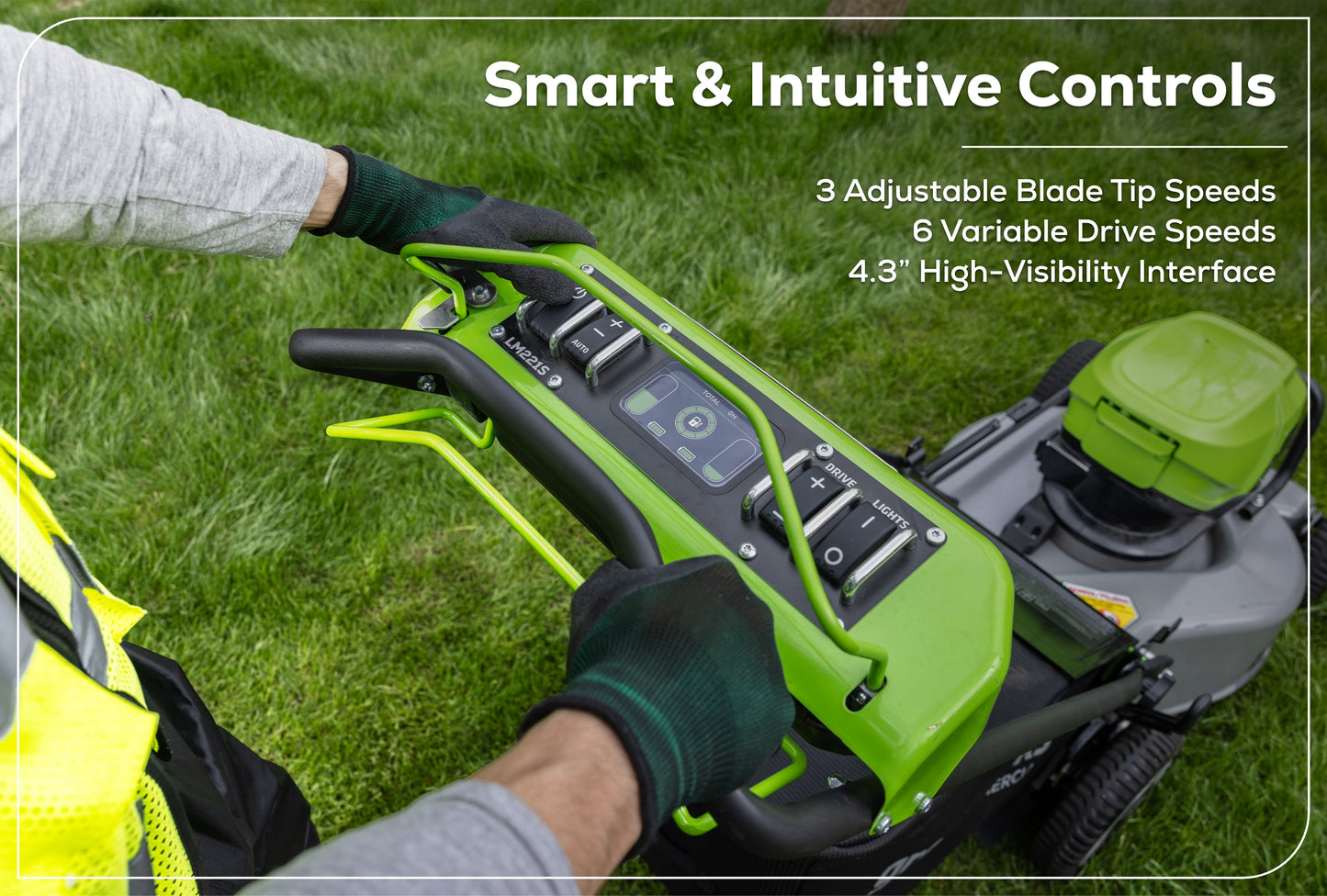 Optimus 82v 22” Self-propelled Mower With (2) 8 Ah Batteries And Dual Port Charger