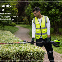 Optimus 82V Short Pole Fixed Hedge Trimmer with (1) 2.5 Ah Battery and Dual-Port Charger | PH302F-25DP