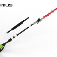 Optimus 82V Articulating Mid Pole Hedge Trimmer with (1) Core300 and Dual Port Charger | PH482A-C3DP