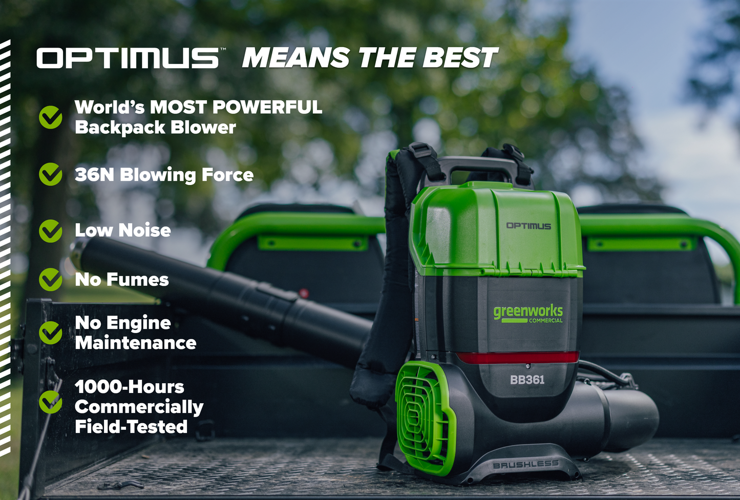 OPTIMUS 82V 755 CFM Dual-Port Backpack Blower  | BB361