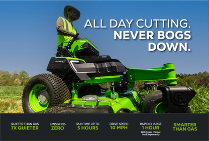 OptimusZ 52” 18kWh Stand-On Zero-Turn Mower